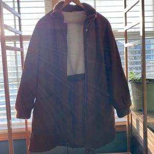 Aurora international dark brown coat 20 1/2 vintage